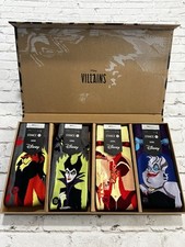 STANCE Disney Villains Crew Socks Box Set Large 9-13 4 Pairs New