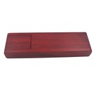 1Pc Wooden Stationery Box Elegant Single Pen Case Office Pen Box ( )