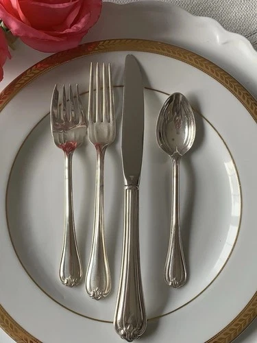 VTG Reed & Barton 4 Piece WOODWIND Sterling Place Setting Fork Knife Spoon 6 OZ