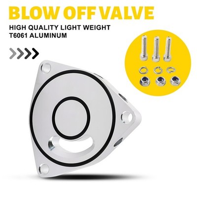 Turbo Off Blow Valve Spacer Plate BOV For 15-2021 Honda Civic 1.5T Coupe Billet