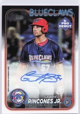 Gabriel Rincones Jr. 2024 Topps Pro Debut #PD-54 Autographs Auto