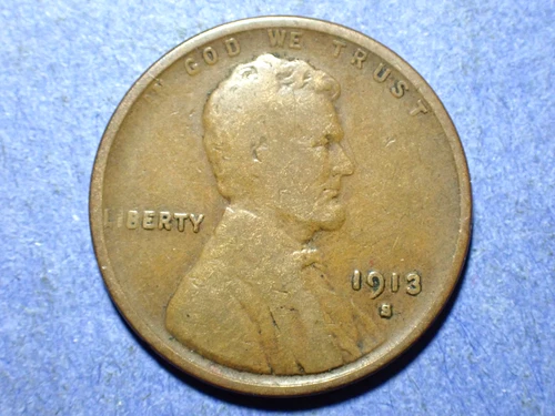 1913-S Lincoln cent  VG/F