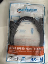 Manhattan HDMI 4K@30Hz Cable 3m Male to Male Black Ultra HD 4k x 2k Fully Shi...