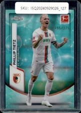 2024 Topps chrome bundesilga Phillip Tietz /275 aqua choice wave #4