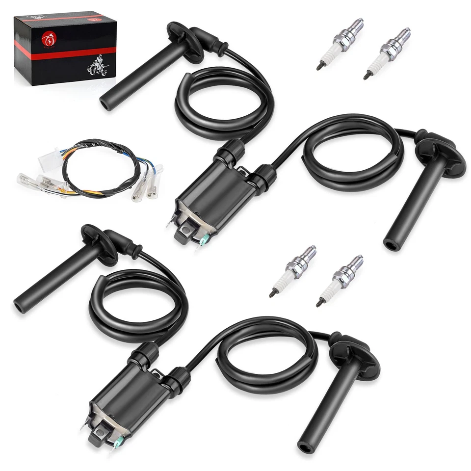 1991-2003 for Honda ST1100 Ignition Coil 2PCS w/ Spark Plug Ignition Sub Harness - Imagem 4 de 4