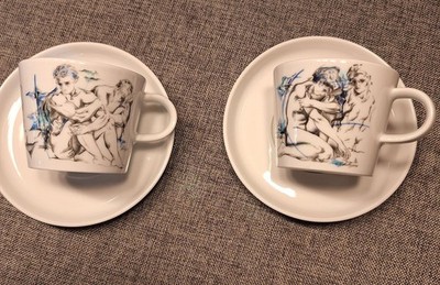 Saeco Body Talk Kaffeetassen von Arzberg   Erik Andersen   Neuwertig (2er Set)