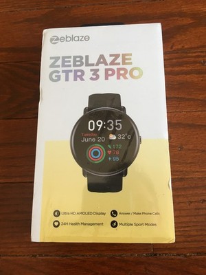 Zeblaze GTR 3 Pro Voice Calling Smart Watch AMOLED Midnight Black - BRAND NEW