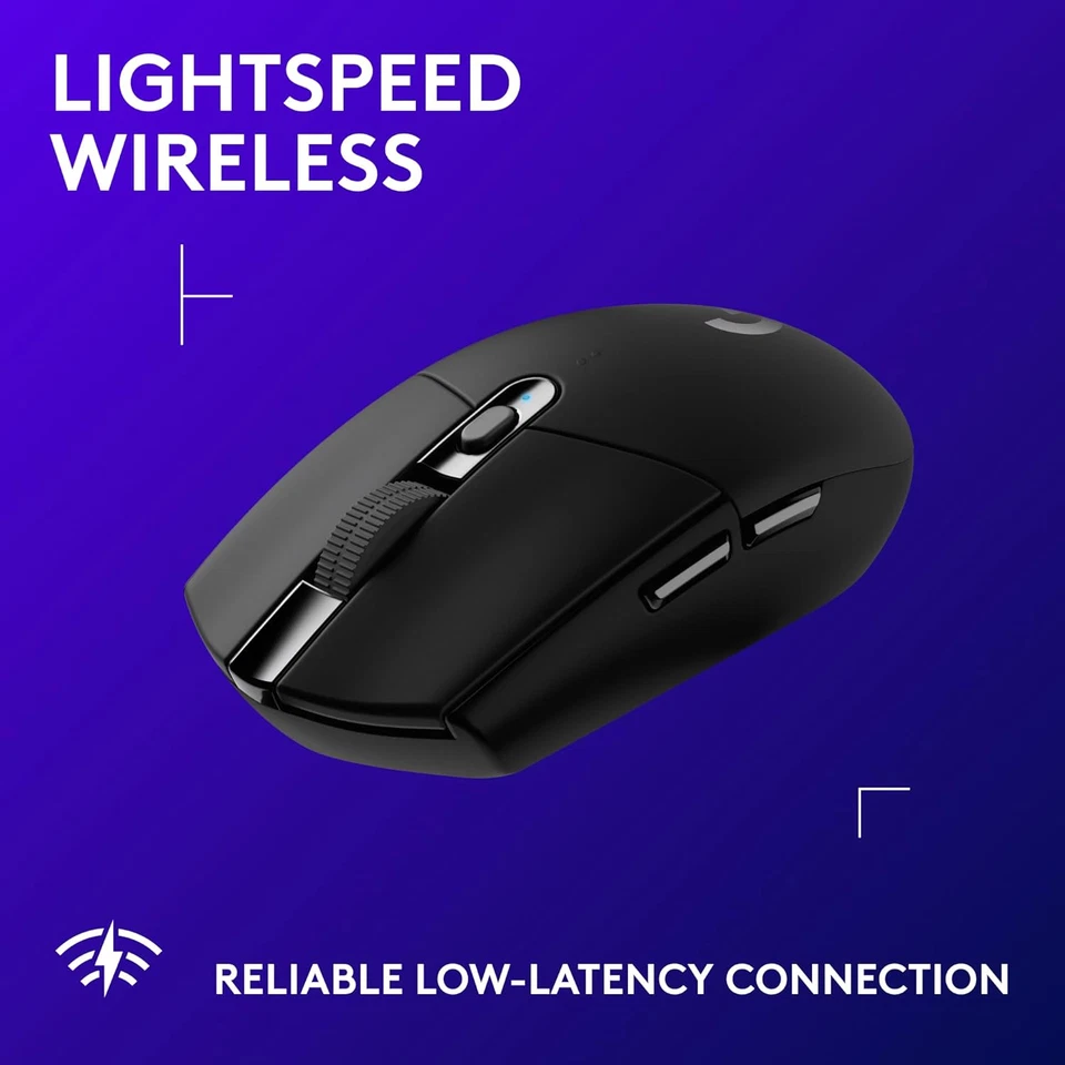 Logitech G305 LIGHTSPEED Wireless Gaming Mouse, Hero 12K Sensor, 12,000 DPI, Lig - Image 3 of 4