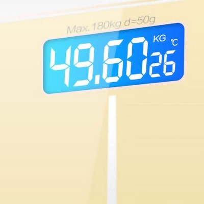 Type 1 Digital Weight Scale Tempered Glass Smart Accurate Measurement Digital We