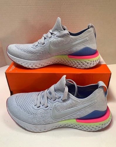 Nike Epic React Flyknit 2 Hydrogen Blue Women Sz 5.5 BQ8927 453 - Picture 4 of 7
