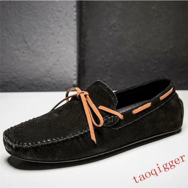 Men's Leather Driving slip on Loafers Shoes Casual Slip Flat Moccasins shoes  - Image 3 of 4