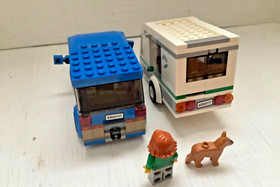 LEGO CITY: Van & Caravan (60117) Rare and Retired 2 mini figures, book, box
