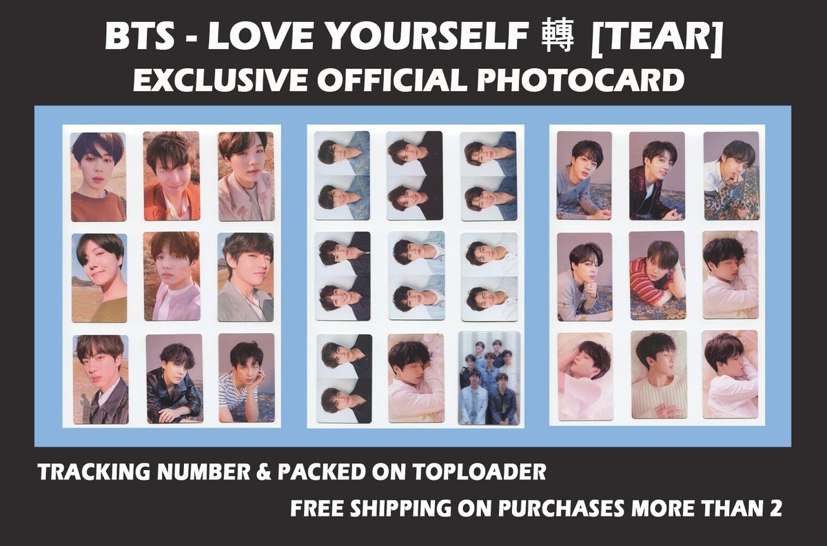 BTS - LOVE YOURSELF 轉 [TEAR] EXCLUSIVE OFFICIAL PHOTOCARD | eBay