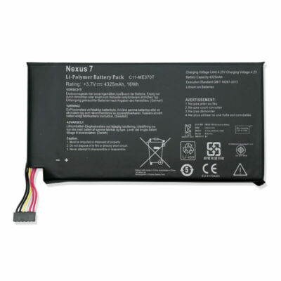 New 3.7V 4325mAh C11-ME370T Battery For Asus Google Nexus 7 8GB 16GB 32GB Tablet