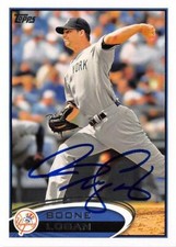 Boone Logan autographed baseball card (New York Yankees) 2012 Topps #US223