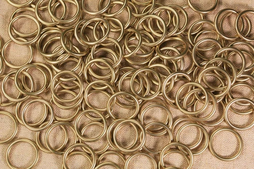 1Pcs Heavy duty solid brass rings 1 2 3 inch big brass O ring for macrame belt - Picture 5 of 9