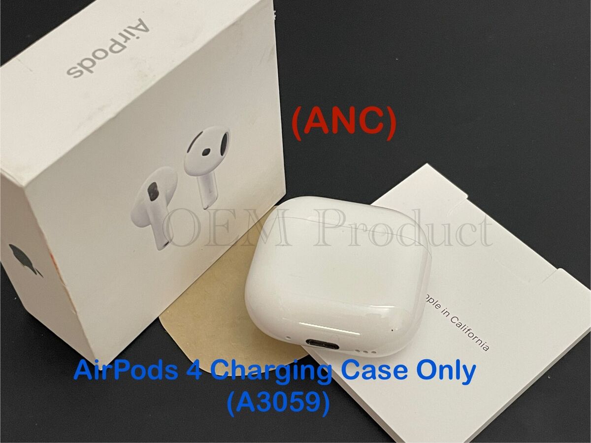 Original Apple AirPods 4 Charging Case (ANC) -- A3059 (no airpods) | eBay Original Apple AirPods 4 Charging Case (ANC) -- A3059 (no airpods) | eBay