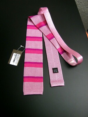 MATTABISCH Napoli Neue Herren Krawatte 100% Seide Rosa 7 CM 146 CM Italien