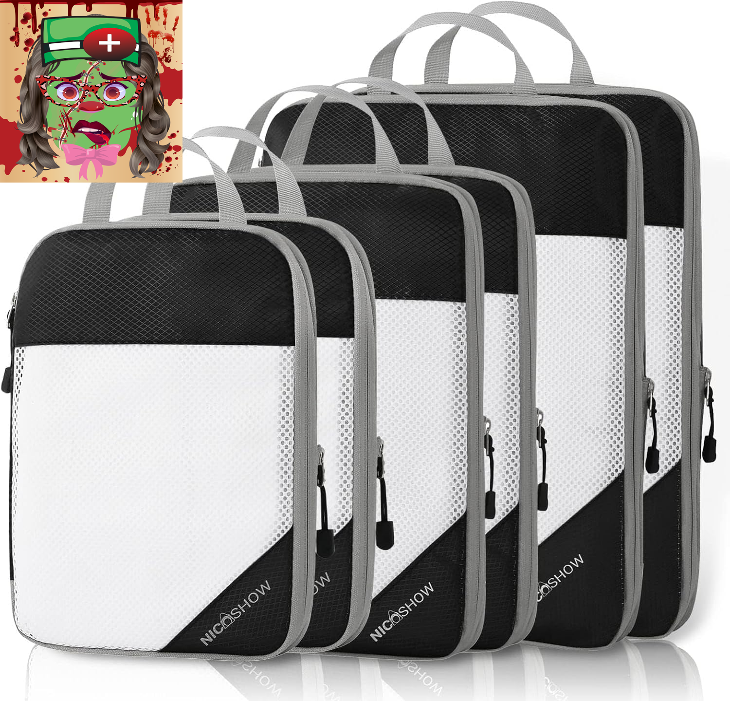 Compression Packing Cubes for Travel, Packing Cubes Compression Travel Essential-image