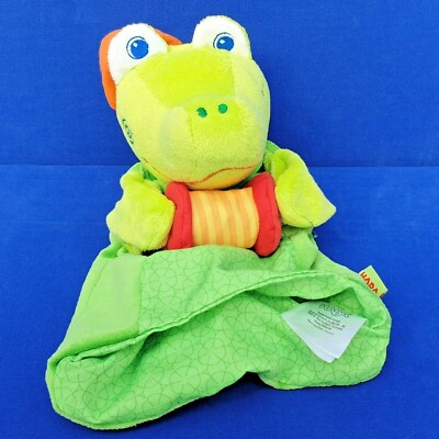 HABA HANDPUPPE KROKODIL 25 CM STOFFTIER HANDPUPPE GRÜN PIEPSFUNKTION GATOR