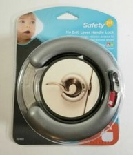 Safety 1st No Drill Lever Handle Lock Safe Sleek Easy to Mount, 48448