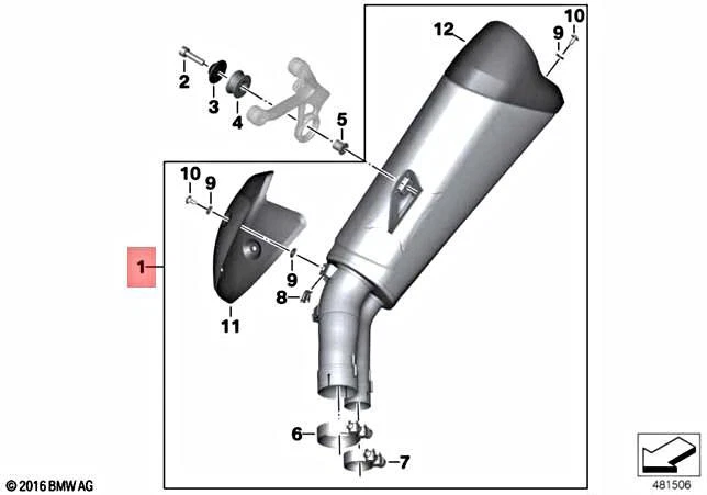 Genuine BMW K47 0D62 0D72 0D82 Rear Silencer 18518556701 | eBay