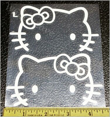 us seller hello kitty rear window sticker vinyl decal white face free shipping ebay