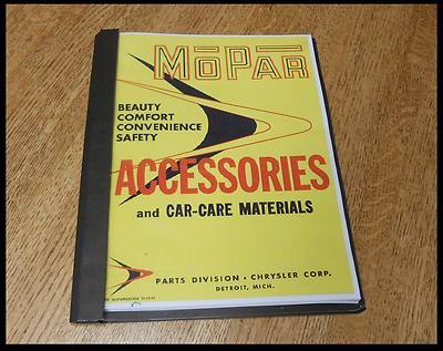 1956 Mopar Accessory Catalog Plymouth Chrysler Dodge DeSoto Imperial Convertible