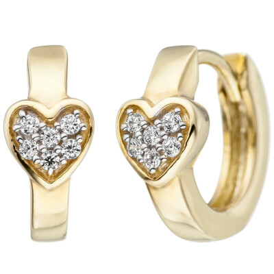 Orecchini Bambina Orecchini A Cerchio Cuore Rosso Per Bambini - Foto 13