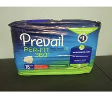 PREVAIL Per-Fit 360 Adult Daily Briefs Size 1 (26"-48")