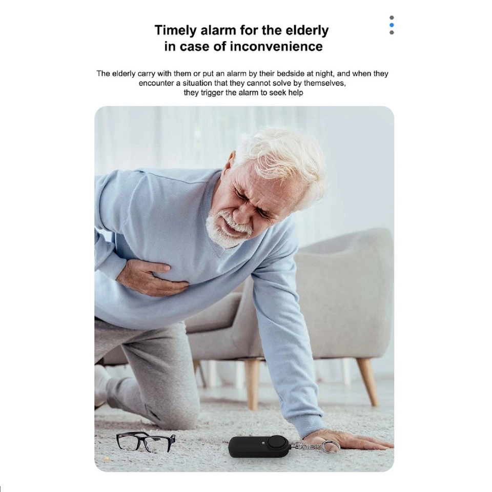 130dB Volume Personal Alarm Anti-Harassment Alarm Device For Personal Defense - Image 2 of 4