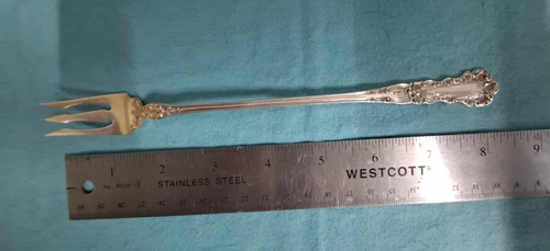 Gorham Sterling Buttercup 8" 3 Tined Pickle Fork No Mono