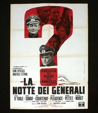 LA NOTTE DEI GENERALI manifesto poster O'Toole Sharif Night of the Generals E3