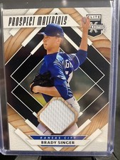 2020 Panini Elite Extra Prospect Materials Black #PM-BS Brady Singer