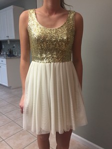 ivory and gold formal dress