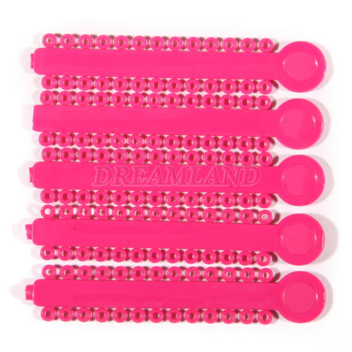 1040 Stck. Ligaturkrawatte Zahnkieferorthopädie Ring Elastisch Latexbänder 45 Farben - Bild 257 von 496