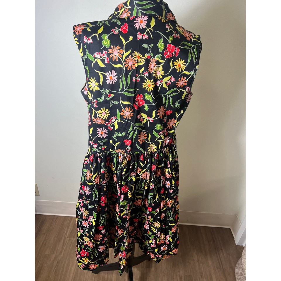 Kate Spade New York Floral Knee Length Dress Sz L eBay