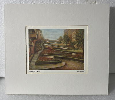 Vintage 1975 Lombard Street SAN FRANCISCO by O.L. COLEMAN Express Publishing Co.