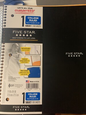 Composition, Wireless, and wired Notebooks, graph paper, filler paper-NEW ITEMS