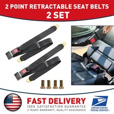 2pack Bus Truck Car Lap Seat Belts 2 Point Adjustable Single Seat Lap Universal 2pack Bus Truck Car Lap Seat Belts 2 Point Adjustable Single Seat Lap Universal