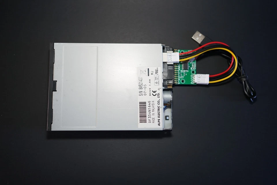 Unidad de disquete ALPS de 1,44 MB Cable USB 3,5" 34 pines Adaptador Placa PCB - TODO JUEGO Foto 2 de 3