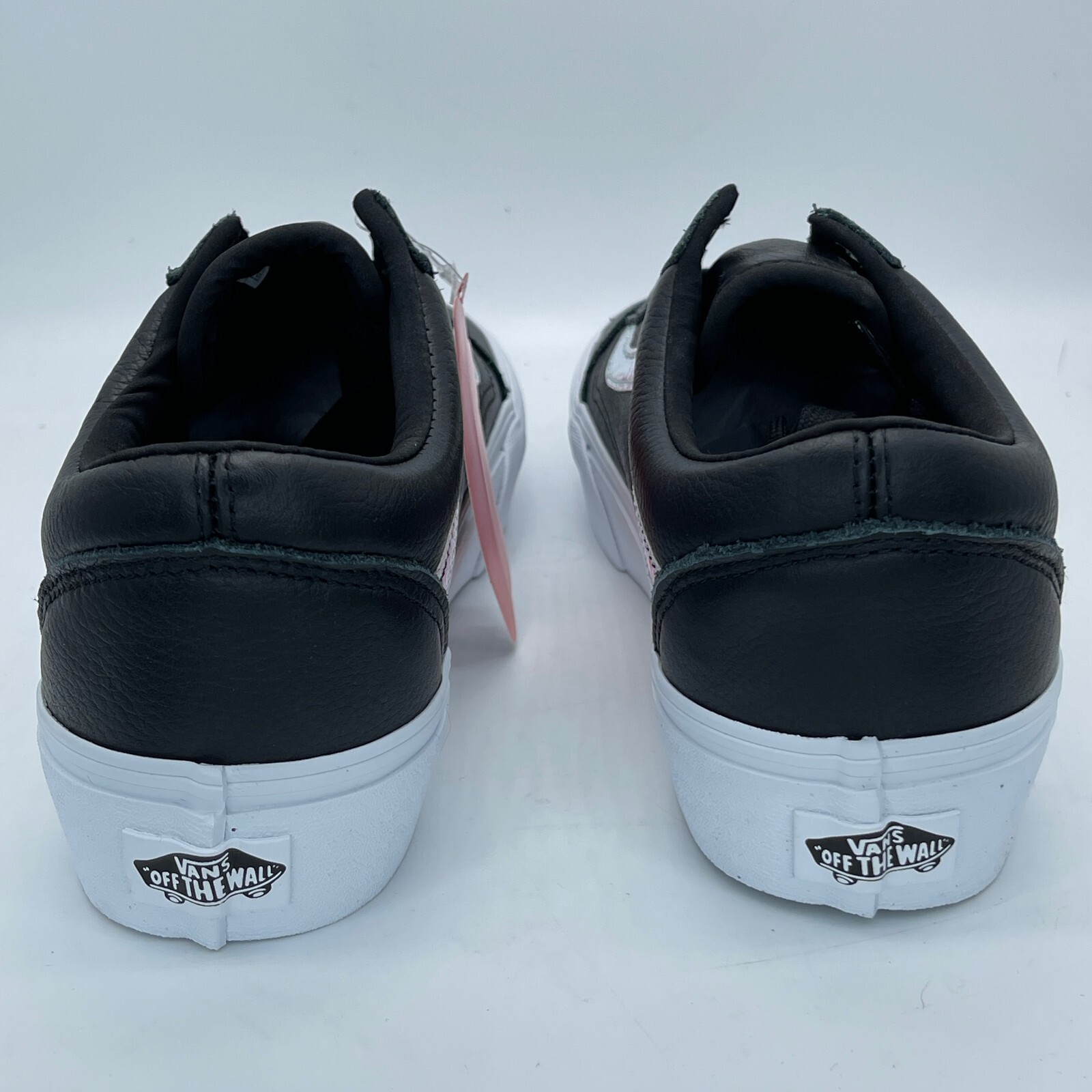 Vans Old Skool Platform Holo Sidestripe Womens 9.5 Black Leather Sneakers  New | eBay