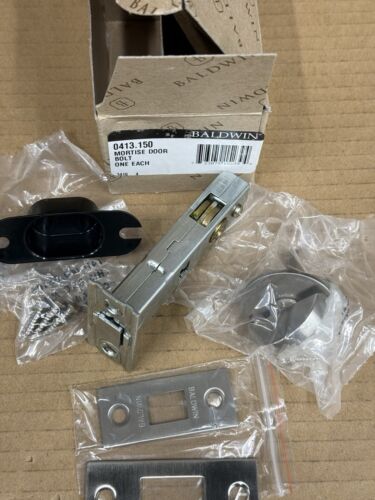 Baldwin 0413 Contemporary Mortise Door Bolt in 150 - Satin Nickel - 0413-150 New - Picture 7 of 14