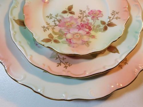 HOUSE OF GOEBEL "HGE1" MUSTER 5 TEILIGES GEDECK (S) W. GERMANY FLORAL - Bild 9 von 10