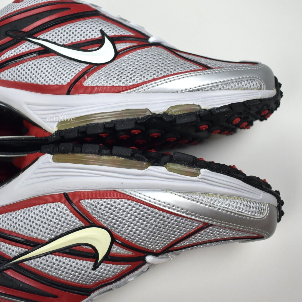 NWT Nike Shox Ride 3 III Metallic Silver Red Air 2006 Y2K DS