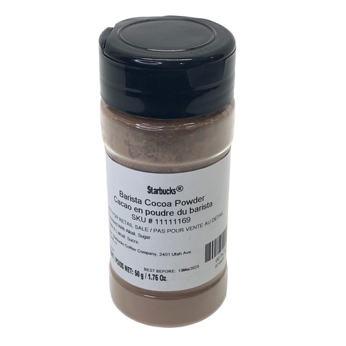 2 SEALED Starbucks Barista COCOA POWDER Topping SHAKER Chocolate BEST BY 3/23 - Picture 5 of 8