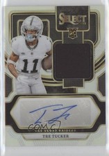2023 Select Rookie Signature Memorabilia Silver Prizm /199 Tre Tucker Auto 16wc