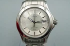*MINT* Vintage OMEGA Seamaster Cal.1538 Ref.196.1501 Qz Silver 36mm Mens Watch
