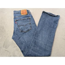 Levi Strauss Co 527 Bootcut Jeans Mens W36 L34 Blue Denim Classic Fit
