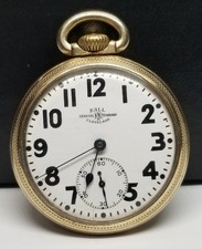 FAPW692 1933 G.F. Ball Illinois Pocket Watch, Grade 810, Size 16s, 23 J, Working